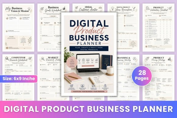 Download Digital Product Business Planner - Business planner Collection
