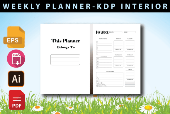 Download Weekly Planner Journal for Kdp Publisher - Kdp Collection