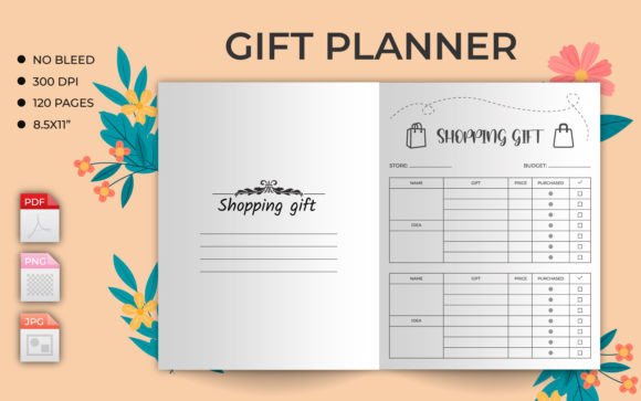 Download Gift Planner or Tracker KDP Interior - Kdp Collection
