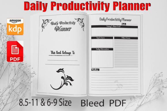 Download Daily Productivity Planner KDP Interior - Kdp Collection
