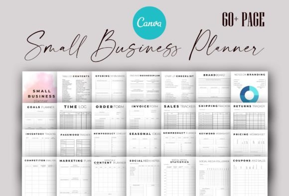 Download Editable Small Business Planner Canva - Business planner Collection