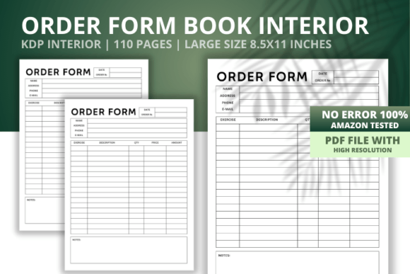 Download Order Forms Log Book Interior - Log book Collection
