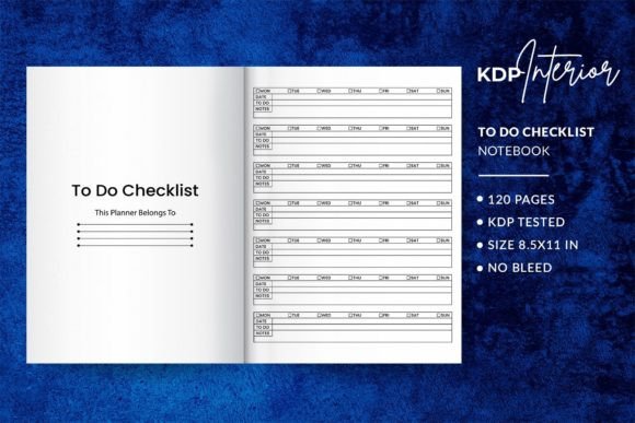 Download Daily to Do Checklist KDP Interior - Kdp Collection