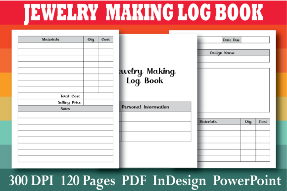 Download KDP Jewelry Making Log Book Interior - Kdp Collection