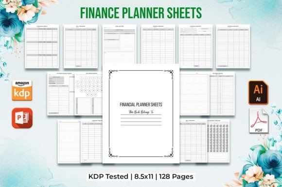 Download Editable Finance Planner Kdp Interior - Kdp Collection