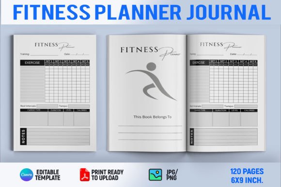 Download Fitness Planner Journal |KDP Interior - Kdp Collection