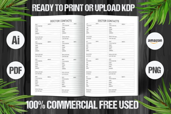 Download Doctor Contacts Book 2023 KDP Interior - Kdp Collection