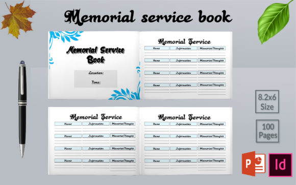 Download Memorial Service Guest Book KDP Interior - Kdp Collection