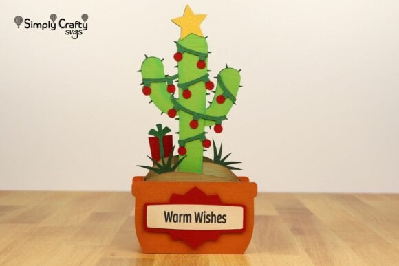 Download Cactus Christmas Card SVG - Christmas card Collection