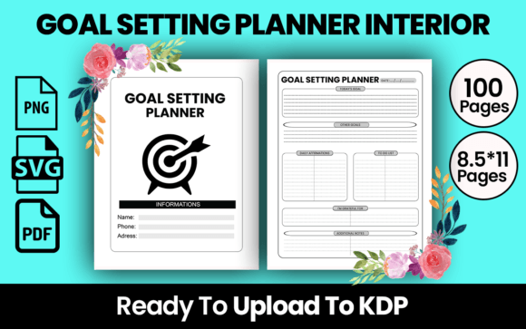 Download GOAL SETTING PLANNER KDP INTERIOR - Kdp Collection