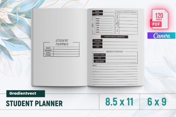 Download (KDP) Student Planner Canva - Kdp Collection