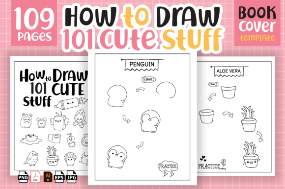 Download How to Draw 101 Cute Stuff for Kids - KDP - Premium Resources