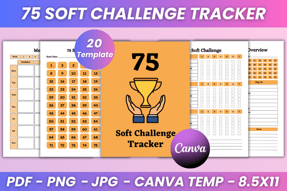Download 75 Soft Challenge Tracker Kdp Interior - Kdp Collection