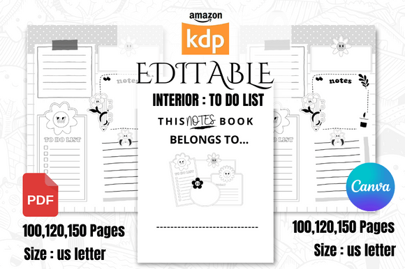 Download Cute to Do List Interior for Amazon KDP - Kdp Collection