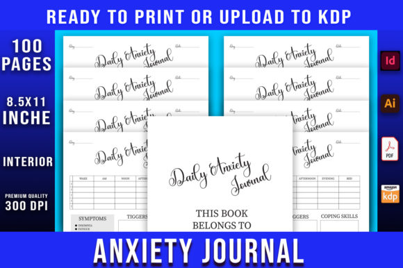 Download Daily Anxiety Journal Kdp Interior - Kdp Collection