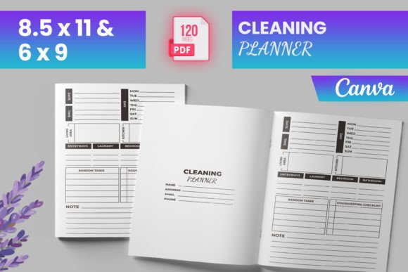 Download Cleaning Planner Canva (KDP) - Kdp Collection