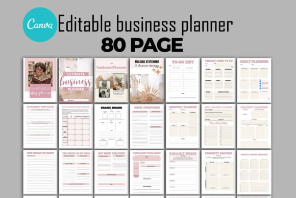 Download Business Planner Canva Templates - Business planner Collection