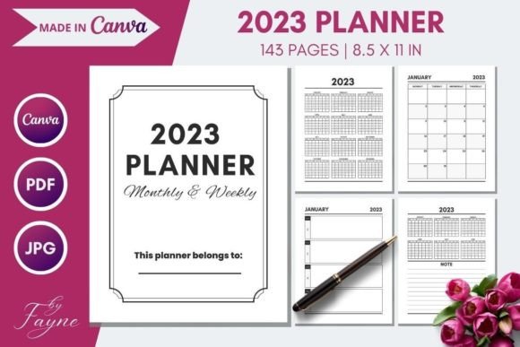 Download 2023 Monthly &amp; Weekly Planner | KDP - Kdp Collection