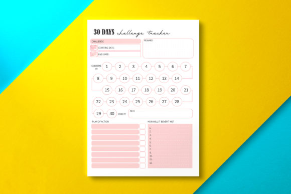 Download 30 Days Challenge Tracker, KDP - Kdp Collection