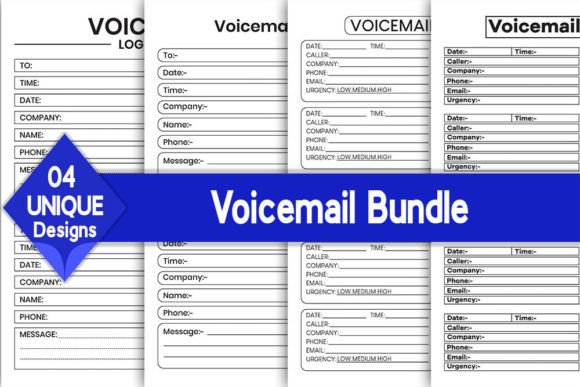 Download Voicemail Log Book Bundle | KDP Interior - Kdp Collection