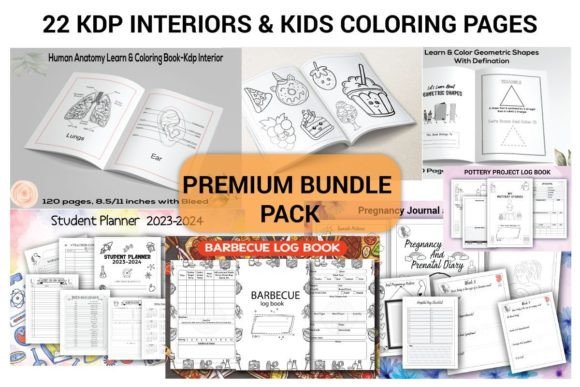 Download 22 KDP Interiors &amp; Kids Coloring Bundle - Kdp Collection