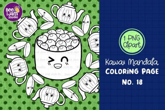 Download KDP Kids Coloring Kawaii Mandala-18 - Kdp Collection