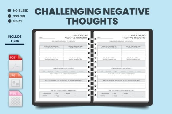 Download Challenge Negative Thoughts Kdp Journal - Kdp Collection
