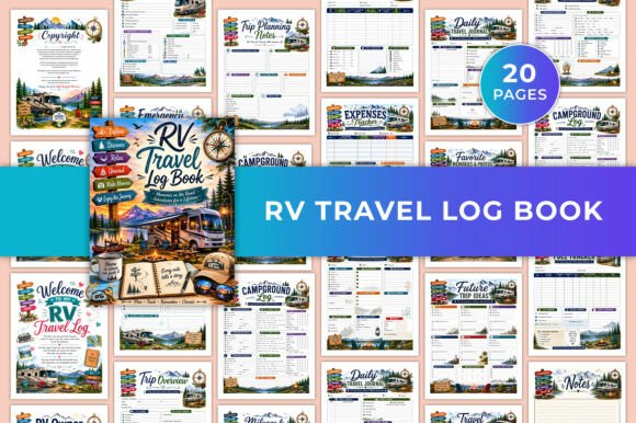 Download RV Travel Log Book KDP - Kdp Collection