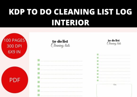 Download Kdp Cleaning Lists to Do List Interior - Kdp Collection