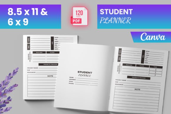 Download Student Planner Canva (KDP) - Kdp Collection