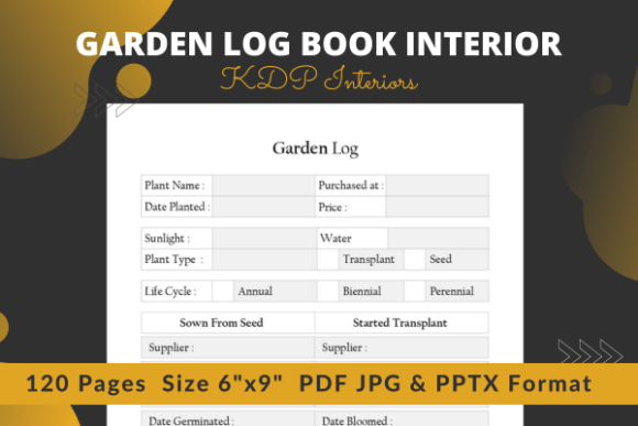 Download Garden Log Book Interiors Kdp - Kdp Collection