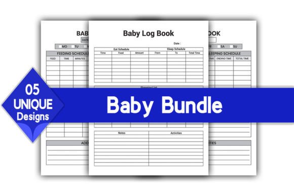 Download Baby Log Book Bundle | KDP Interior - Kdp Collection