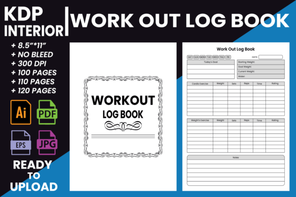 Download Workout Log Book | KDP Interior - Kdp Collection