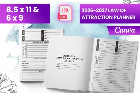 Download 2026-2027 Law of Attraction Planner KDP - Kdp Collection