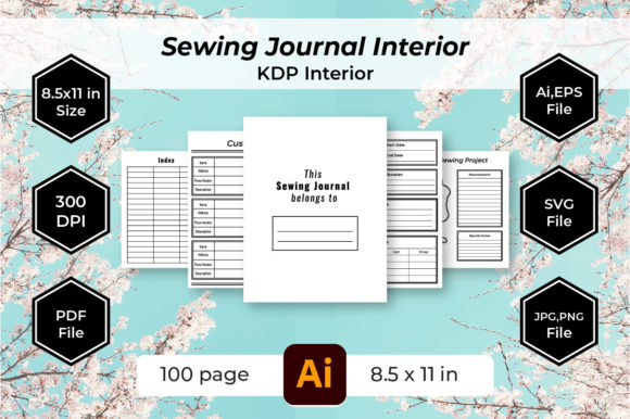 Download Sewing Planner Journal KDP Interiors - Kdp Collection