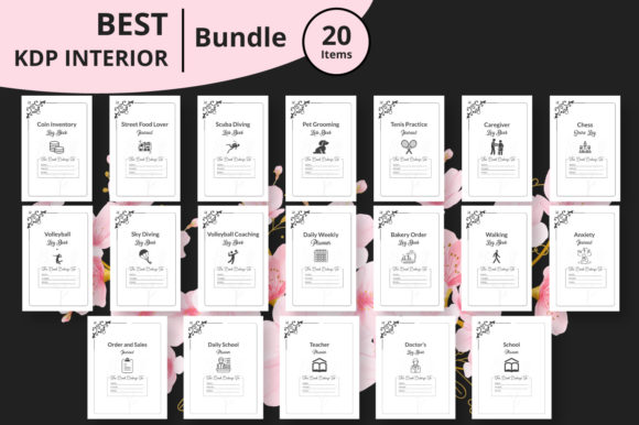 Download Best 20 KDP Journal Interior Bundle - Kdp Collection