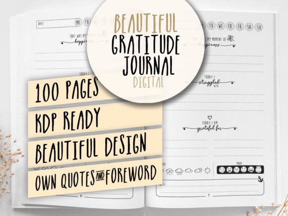 Download Gratitude Journal KDP Interior Template - Kdp Collection