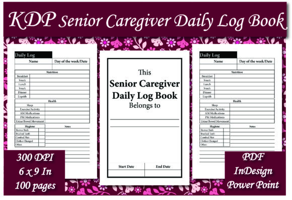 Download KDP Senior Caregiver Daily Log Book - Kdp Collection