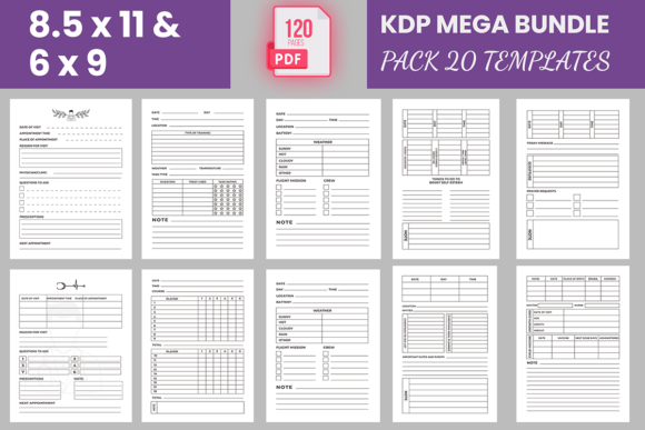 Download KDP Template Mega Bundle - Kdp Collection