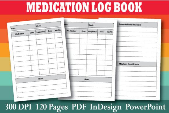Download KDP Medication Log Book Interior - Kdp Collection