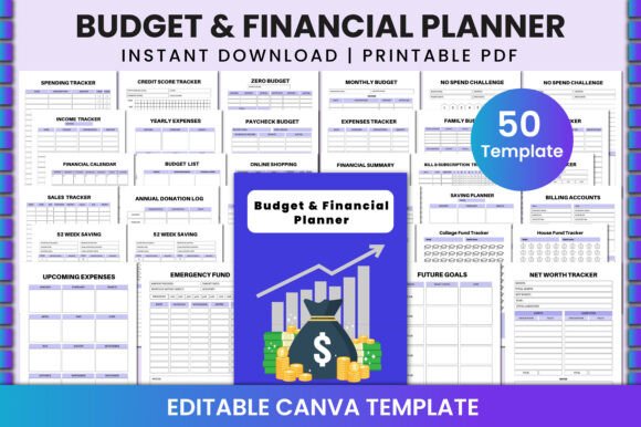 Download Editable Budget &amp; Financial Planner KDP - Kdp Collection