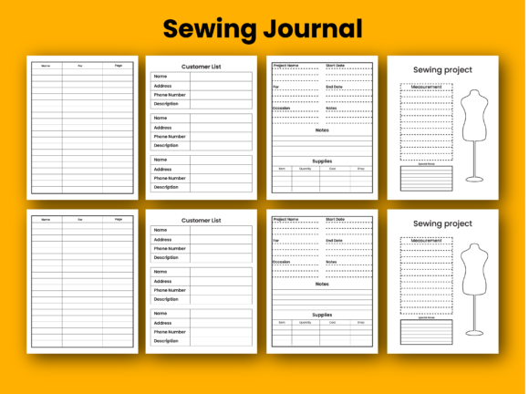 Download Sewing Journal KDP Interiors - Kdp Collection