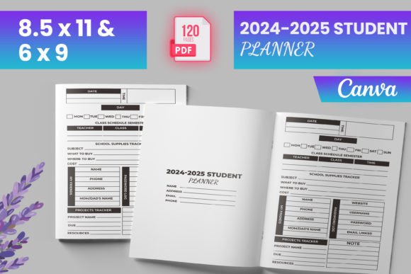 Download 2024-2025 Student Planner Canva (KDP) - Kdp Collection