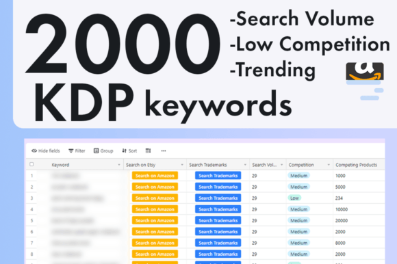 Download 2000 KDP Keywords Book Niches Bundle - Kdp Collection