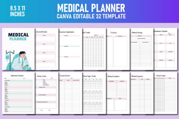 Download Medical Planner Canva KDP - Kdp Collection