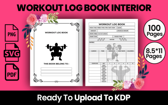 Download WORKOUT LOG BOOK KDP INTERIOR - Kdp Collection