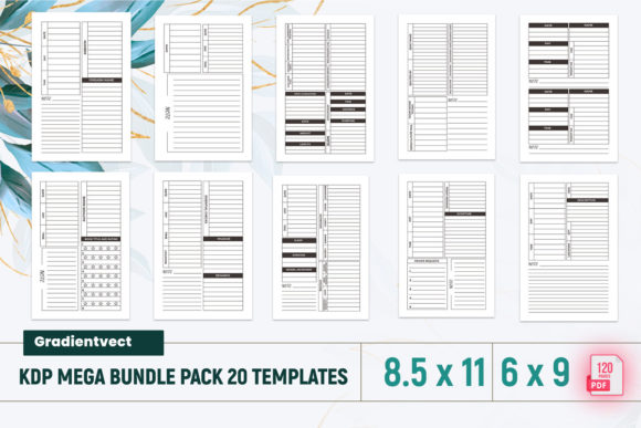 Download KDP Interior Template Bundle Vol 10 - Kdp Collection